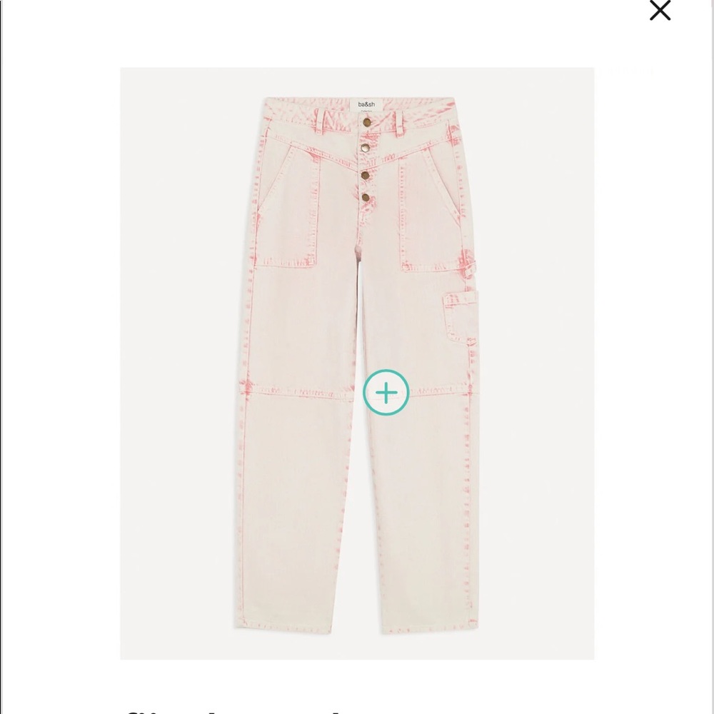 Ba&sh Pink Jeans NWT